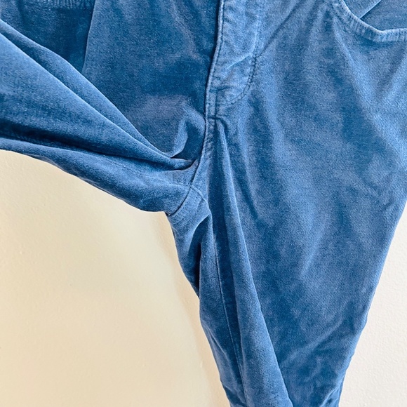 NYDJ Marilyn Straight Leg Velveteen Pants Size 6P Petite Dark Blue Velvet Jeans - Picture 7 of 12
